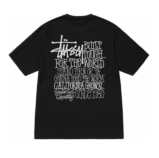 Stussy California Grown Pigment Dyed Tee Black