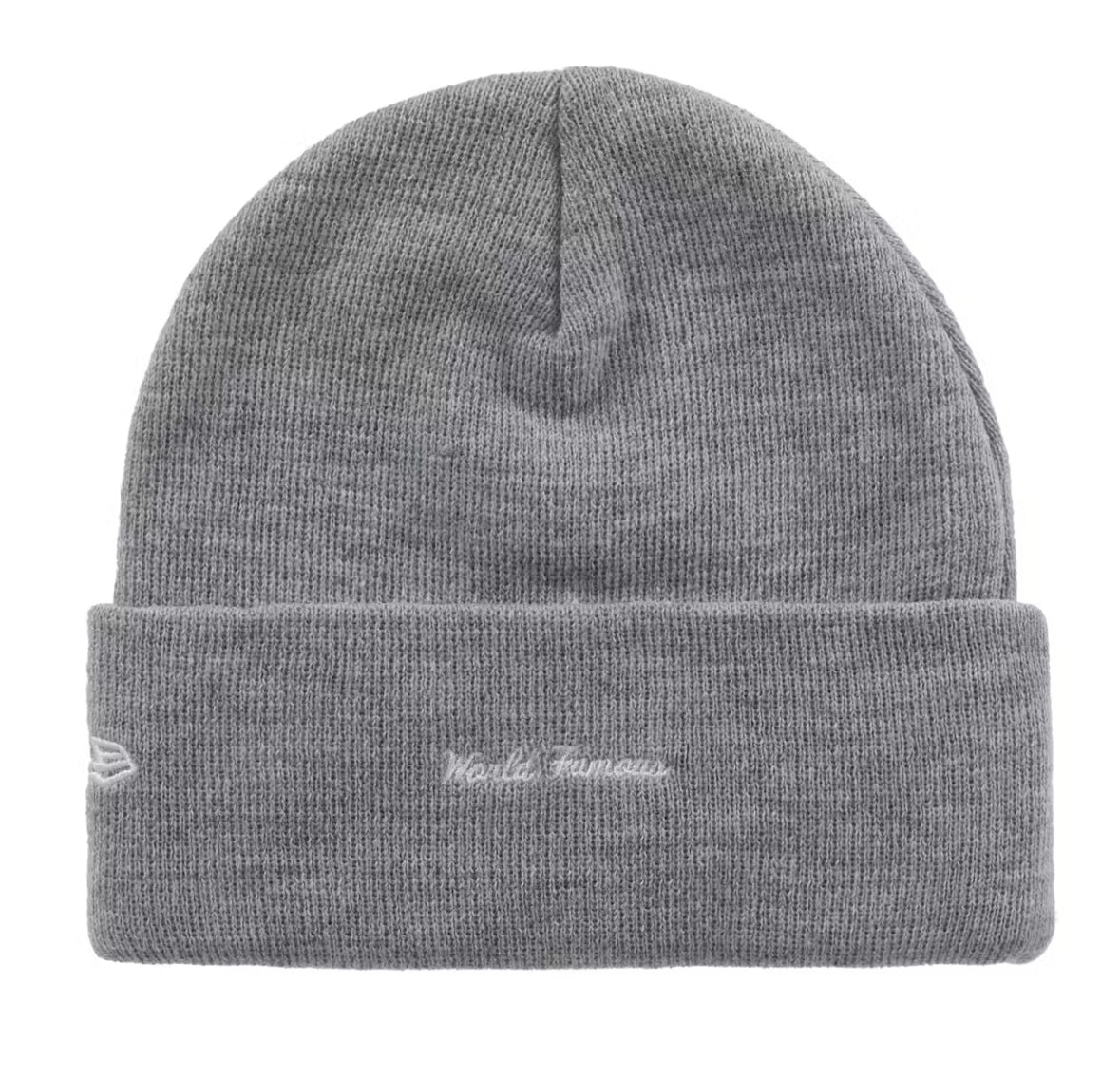 Supreme New Era Box Logo Beanie Heather Grey