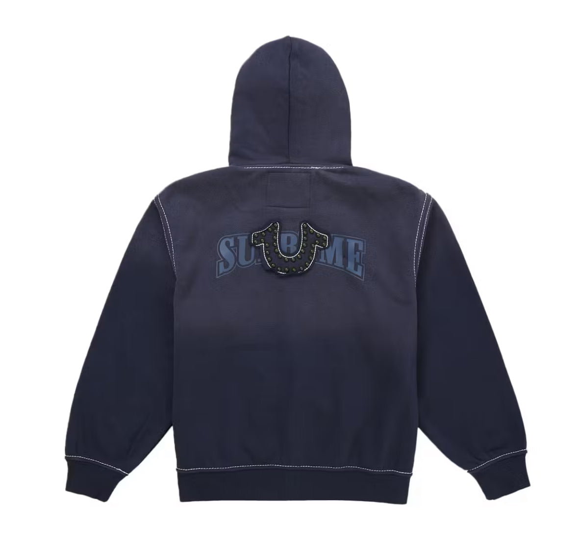 Supreme True Religion Zip Up Hooded Sweatshirt (FW25) Navy