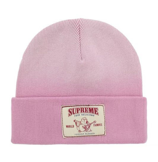 Supreme True Religion Beanie (FW25) Pink