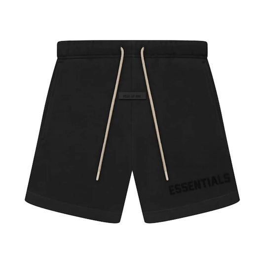 Fear of God Essentials Cream Drawstring Sweatshort Jet Black