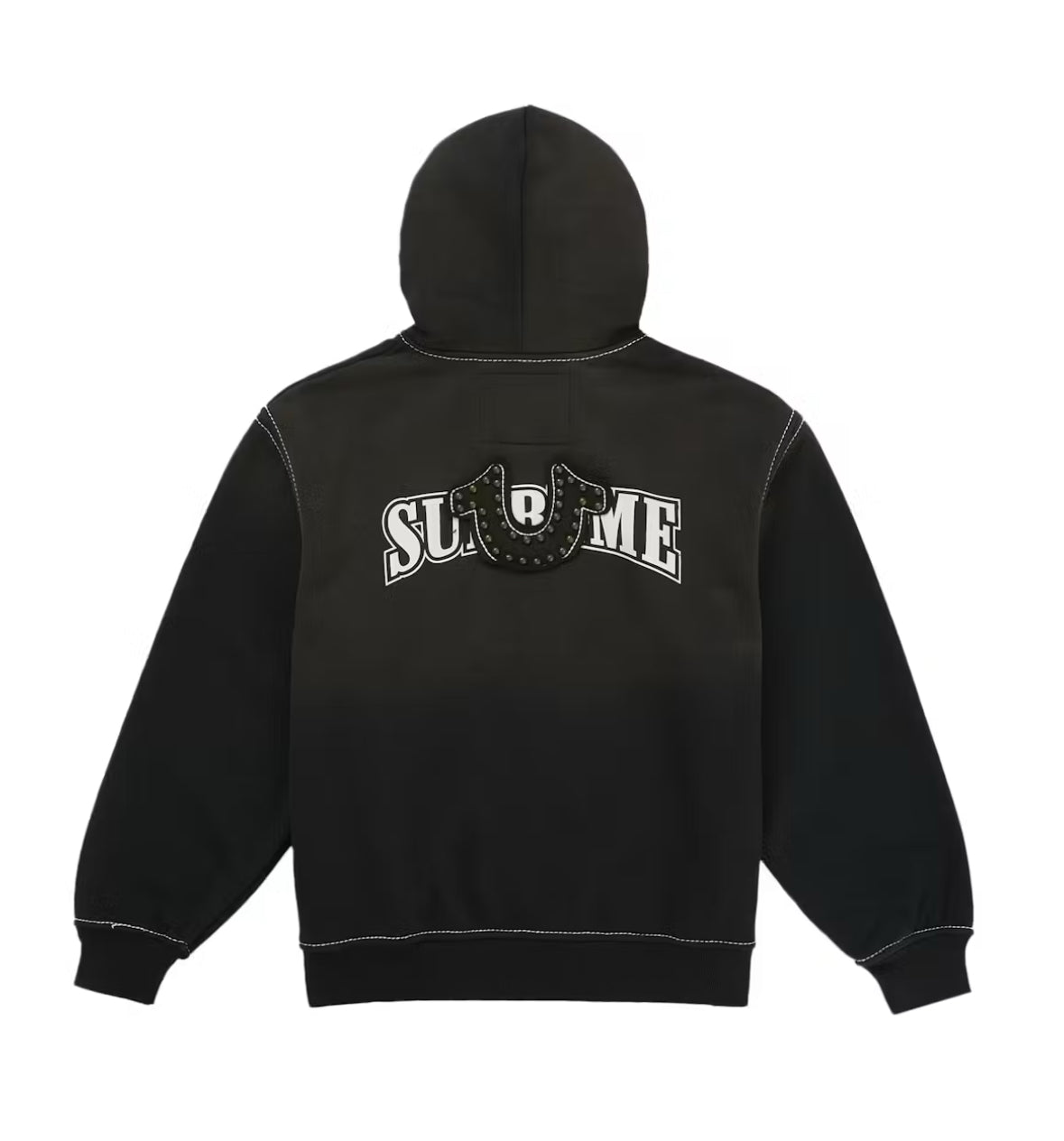 Supreme True Religion Zip Up Hooded Sweatshirt (FW25) Black