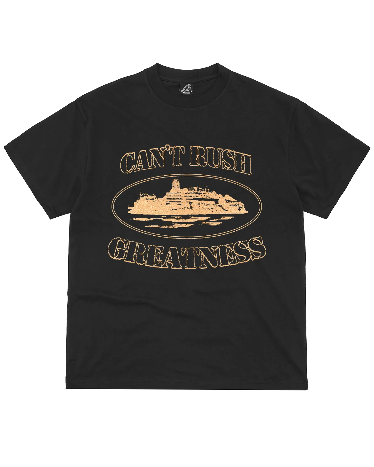 Corteiz x Cental Cee Can't Rush Greatness Tee Black