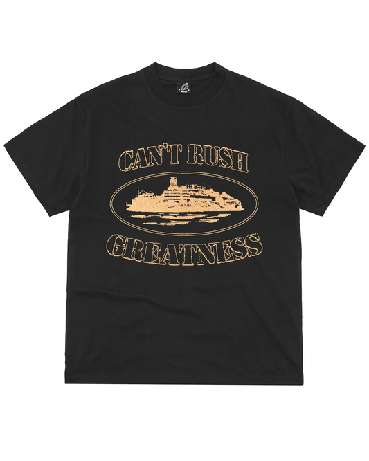 Corteiz x Cental Cee Can't Rush Greatness Tee Black