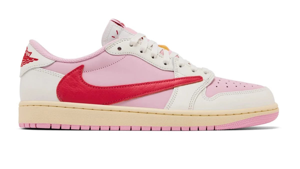Jordan 1 Retro Low OG SP Travis Scott Sail Tropical Pink
