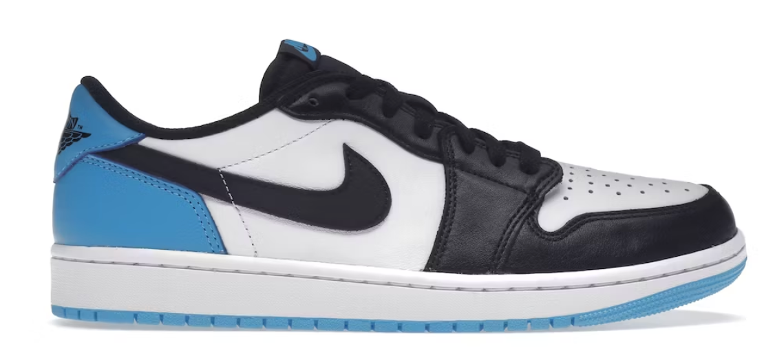 Jordan 1 Retro Low OG Black Dark Powder Blue